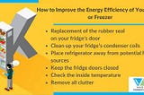 How to Improve the Energy Efficiency of Your Fridge or Freezer