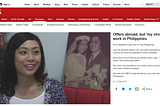 I told the BBC I would never leave the Philippines for better opportunities abroad.