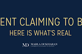 Content claiming to be me — This is what’s real