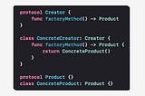 ‘Factory Method’ Pattern in Swift