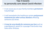 Top 3 reasons to personally care about Covid