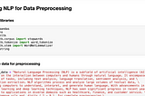 Using Natural language processing (NLP) for Data Preprocessing — Data Science for Beginners