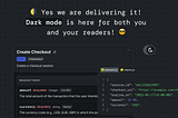 Product Release: Dark mode and product onboarding