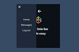 React side bar (but sexy?)