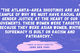 Racial and Gender Justice Must be at the Heart of our Movements