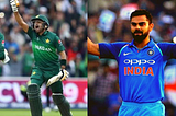 Picture designed on Canva.com, Pictures of Virat Kohli and Babar Azam taken by https://www.chaseyoursport.com/Cricket/Virat-Kohli-becomes-the-first-player-to-score-3000-T20I-runs/2375 and https://crickbold.blogspot.com/2020/05/babar-azam-wants-to-captain-pakistan.html