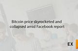 Bitcoin price skyrocketed and collapsed amid Facebook report