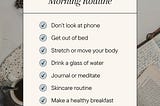 Morning Routine by I and My Doctors Clinic