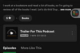 Why did I start my podcast, Johnnysbookreviews?