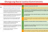 Change and Racial Justice: One Year Later