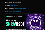 Listing Announcement: SHRA x BitForex