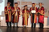 GD Goenka University honours architect Raj Rewal with an honorary doctorate at Chintan 2019…