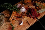 spices, cinnamon, garlic, cooking preparation
