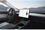 Interface concept for Tesla in-car dashboard — a UX case study