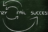 Challenging your problem solving skills to accept failure.