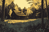 Gray Cabin in the Woods