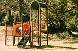 A rundown playground