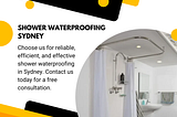 Shower Waterproofing Sydney