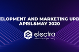 Development & Marketing Update for April&May 2020
