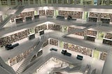 large library of books