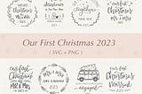 Our First Christmas svg Bundle, Christmas svg , Christmas ornaments svg, First Christmas svg, first Christmas as mr and mrs svg, svg files