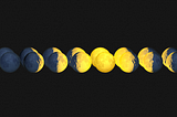 2 rows of moons