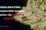 Geolocating counterfeit money stacks via OSINT & SOCMINT