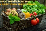 Homegrown Vegetable Garden Ideas: Easy and Affordable Tips for Beginners