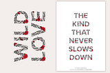 Joshua Krecioch celebrates roses with an elegant bichromatic typeface