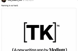 The Straight TK on MediumTK.