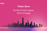KILT Token Burn