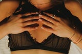 Woman in bra
