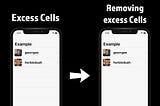 Removing extra cell lines in a UITableView