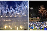 Comparing LA to NYC through the lens of baseball stadium firework shows