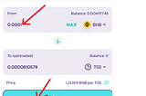 How to buy TSD of  BSC chain