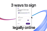 eSigning | 3 ways to sign contracts