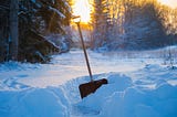 Taking Stock of Life While Shoveling Waist-Deep Snow
