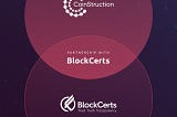 CoinStruction Joining Forces with BlockCerts.com,