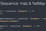 Swift — map & flatMap