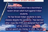 American university system is dismantled by Trump’s racism.