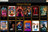 Javascript Project — Movie App