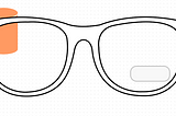 diagram — menu panel on the lens of a pair of glasses
