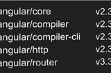 Why not angular 3?