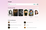 screenshot of the new chat GPT image model home page