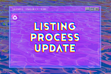 Update to the Drops NFT Lending Pool Listing Process