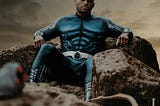 An attractive, muscular Black dude in a super hero costume (Cure self-doubt)