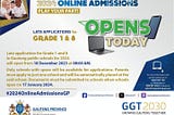 Last chance for 2024 Gauteng Grade 1 and 8 Admissions