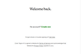 Blank Medium Login Page