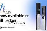 Hedera Hashgraph Announces Ledger Nano S and Nano X Wallet Implementations