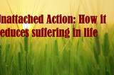 Unattached Action: How it conserved emotional energy and reduces suffering in life